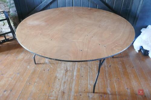 5'7" DIAMETER FOLDABLE TABLE