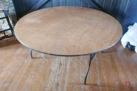 5'7" DIAMETER FOLDABLE TABLE - 3