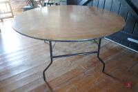 5'7" DIAMETER FOLDABLE TABLE - 2