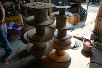 12 WOODEN CABLE REELS - 3