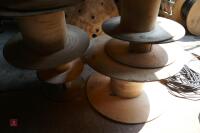 12 WOODEN CABLE REELS - 4