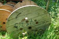 5 LARGE WOODEN REELS - 5