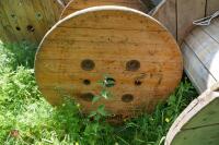 5 LARGE WOODEN REELS - 10