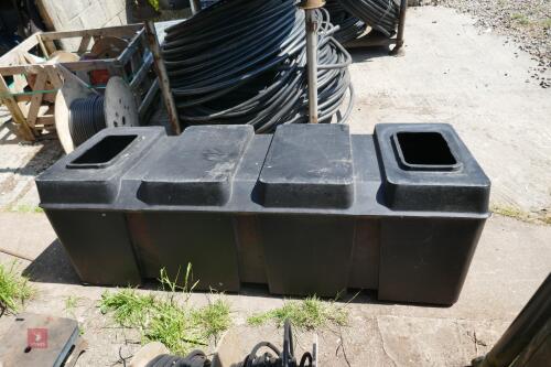 BLACK PLASTIC WATER TANK