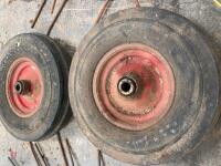 PAIR OF HAYBOB WHEELS & TYRES