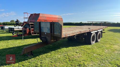 25' HOMEMADE FLAT BED BALE TRAILER