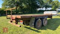 25' HOMEMADE FLAT BED BALE TRAILER - 5