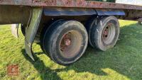 25' HOMEMADE FLAT BED BALE TRAILER - 11