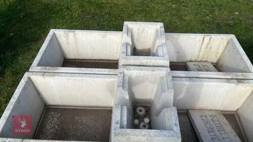 2 MAXWELL CONCRETE WATER TROUGHS