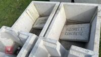 2 MAXWELL CONCRETE WATER TROUGHS - 4