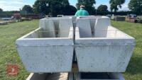 2 MAXWELL CONCRETE WATER TROUGHS - 2