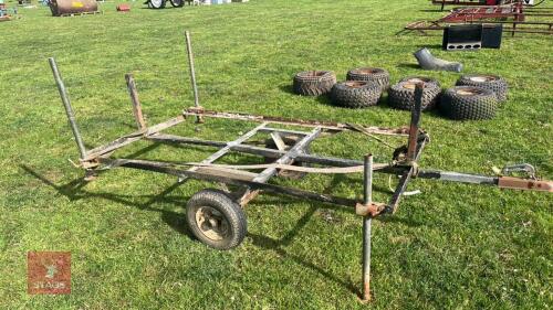 78 X 42" CAR TRAILER CHASSIS & BED"