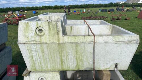 2 MAXWELL CONCRETE WATER TROUGHS