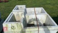 2 MAXWELL CONCRETE WATER TROUGHS - 2