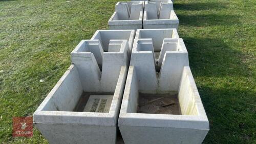 2 MAXWELL CONCRETE WATER TROUGHS