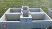 2 MAXWELL CONCRETE WATER TROUGHS - 2