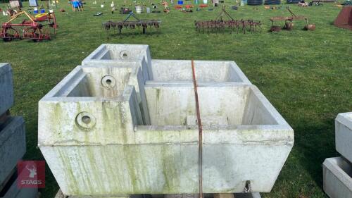 2 MAXWELL CONCRETE WATER TROUGHS