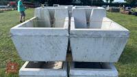 2 MAXWELL CONCRETE WATER TROUGHS - 2
