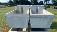 2 MAXWELL CONCRETE WATER TROUGHS - 2