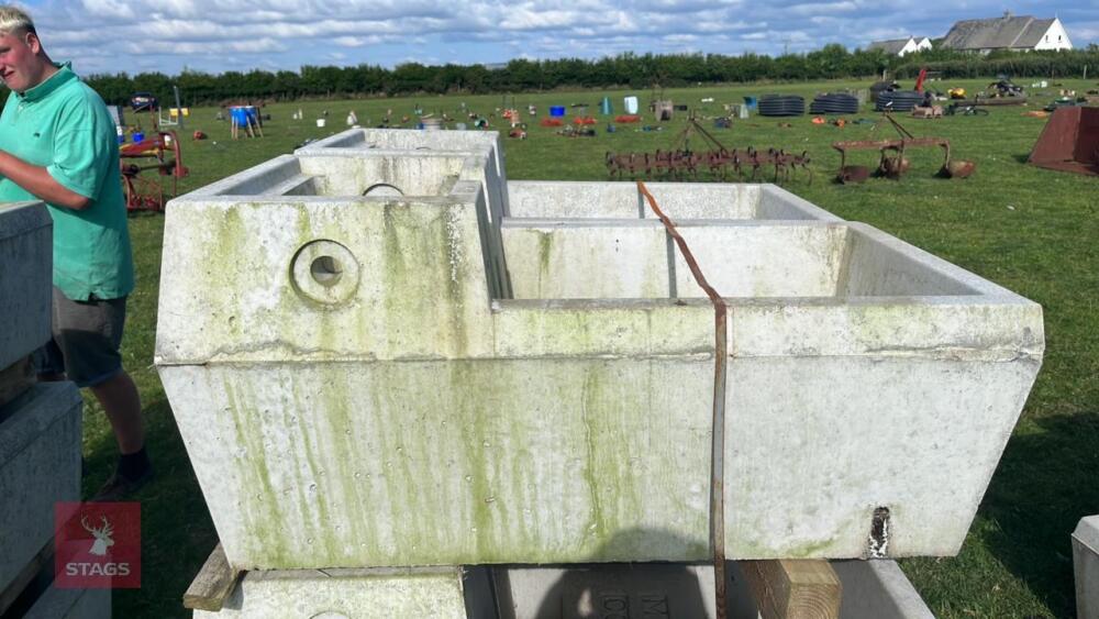 2 MAXWELL CONCRETE WATER TROUGHS
