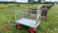 4' X 2'6 X 3'6" GALV LAMB/CALF TROLLEY" - 4