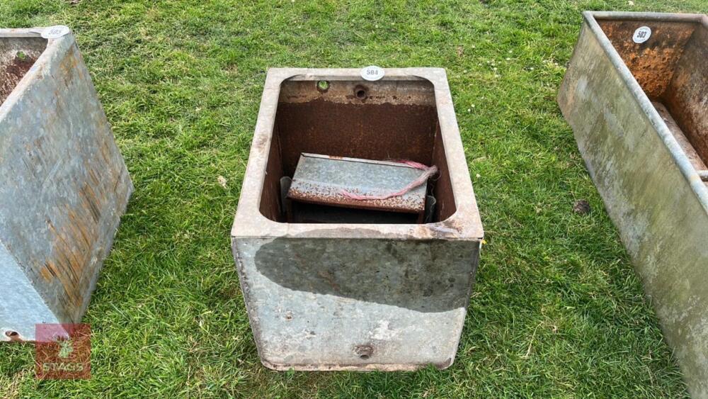 26 X 20" X 20" GALVANISED WATER TANK"