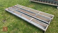 3 X 9' GALVANISED METAL SHEEP TROUGHS