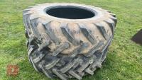 2 MICHELIN 18.4/R34 TRACTOR TYRES - 2