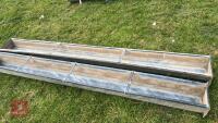 2 X 9' METAL SHEEP TROUGHS - 3