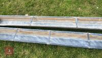 2 X 9' METAL SHEEP TROUGHS - 4