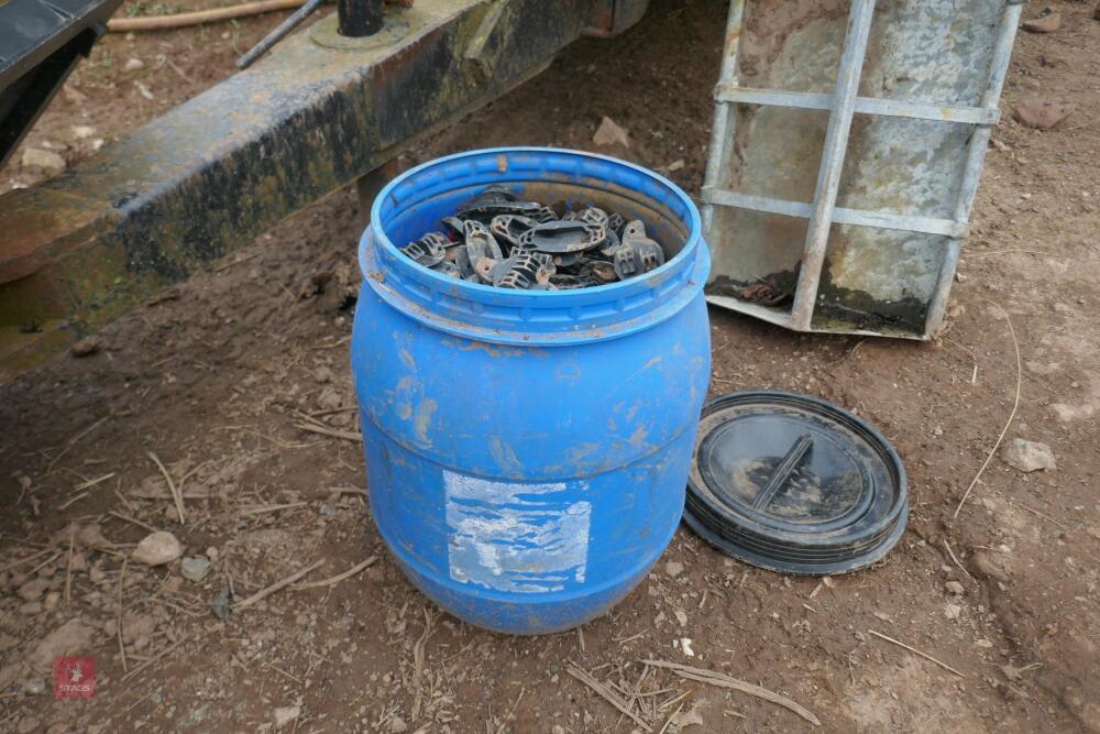 BUCKET OF PLASTIC INSULATORS