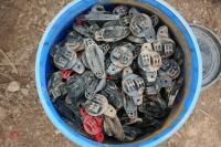 BUCKET OF PLASTIC INSULATORS - 2