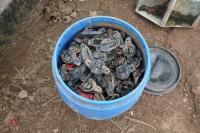 BUCKET OF PLASTIC INSULATORS - 4