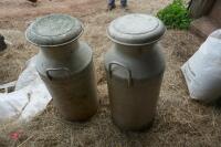 2 X AL MILK CHURNS - 4