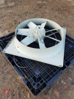 EXTRACTION FAN (2) AND COWLING