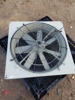 EXTRACTION FAN (1) AND COWLING - 7