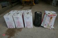 8 ROLLS OF 500MM BLACK BALE WRAP