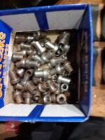 LARGE BOX OF MOWER BLADES + BOLTS - 2