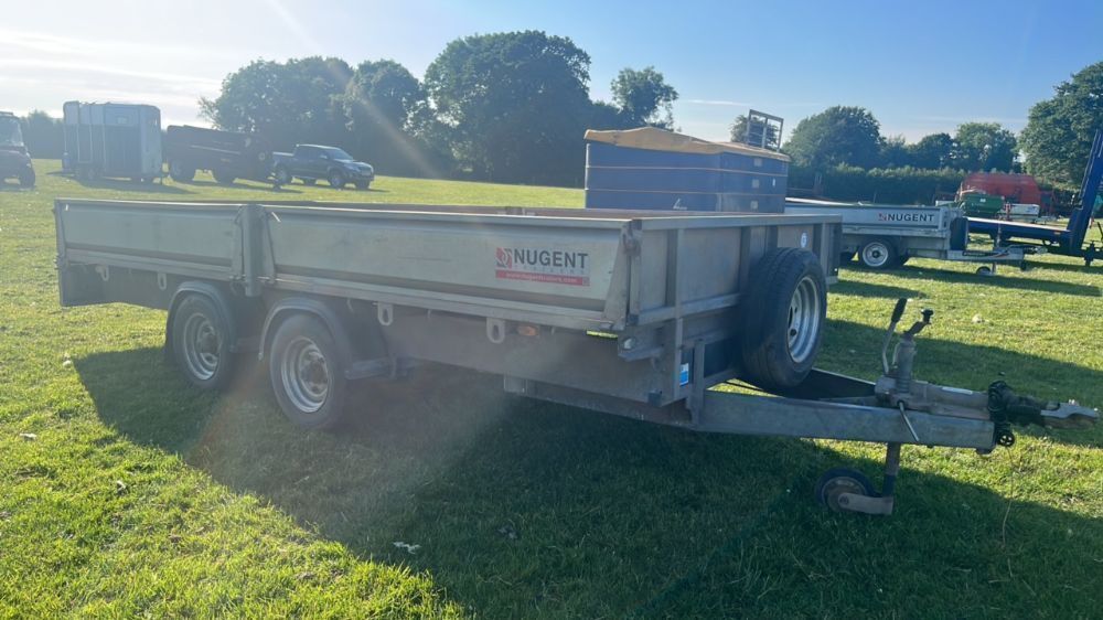 NUGENT 14' X 6' 6 TWIN AXLE TRAILER"