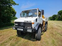 UNIMOG U1300 WITH HYDRAULIC CRANE