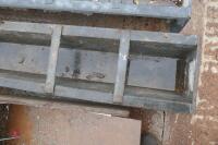 6' GALVANISED GROUND FEED TROUGH - 4