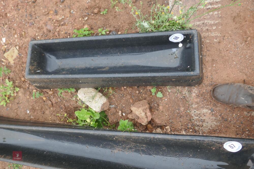 3' PLASTIC GROND FEED TROUGH