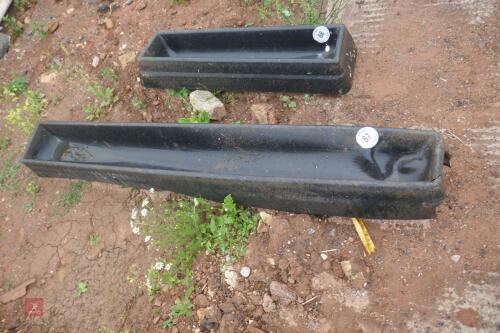 6' PLASTIC GROUND FEED TROUGH