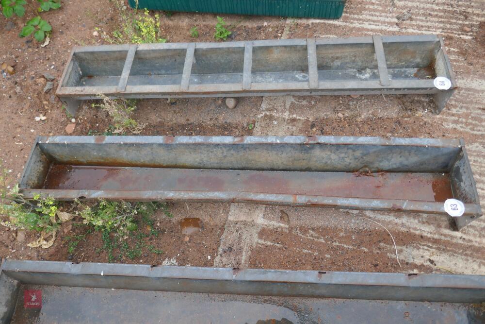 6' GALVANISED GROUND FEED TROUGH