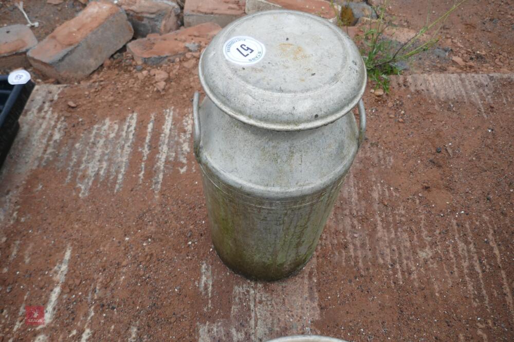 ALUMINIUM MILK CHURN