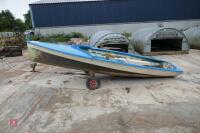 ALOUETTE FIBRE GLASS BOAT & TROLLEY