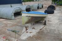 ALOUETTE FIBRE GLASS BOAT & TROLLEY - 5