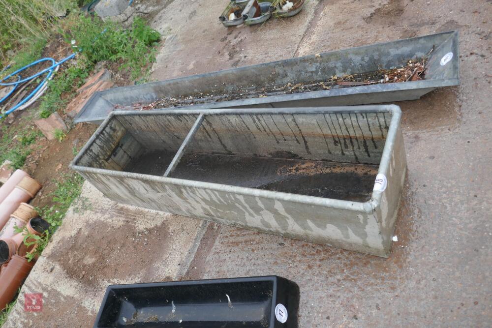 6' GALVANISED WATER TROUGHS