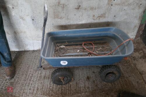 4 WHEELED GARDEN TROLLEY