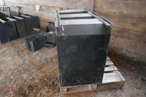 3 X 2' BLACK PLASTIC PIG FEEDERS